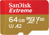 Tarjeta SanDisk Extreme microSDXC de 64GB Clase10 1