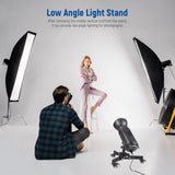 Pedestal Angulo Bajo con ruedas Neewer 72 cms 6