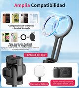 Minitripié y Selfie Stick Gahenwo 175 cms Magnético 4