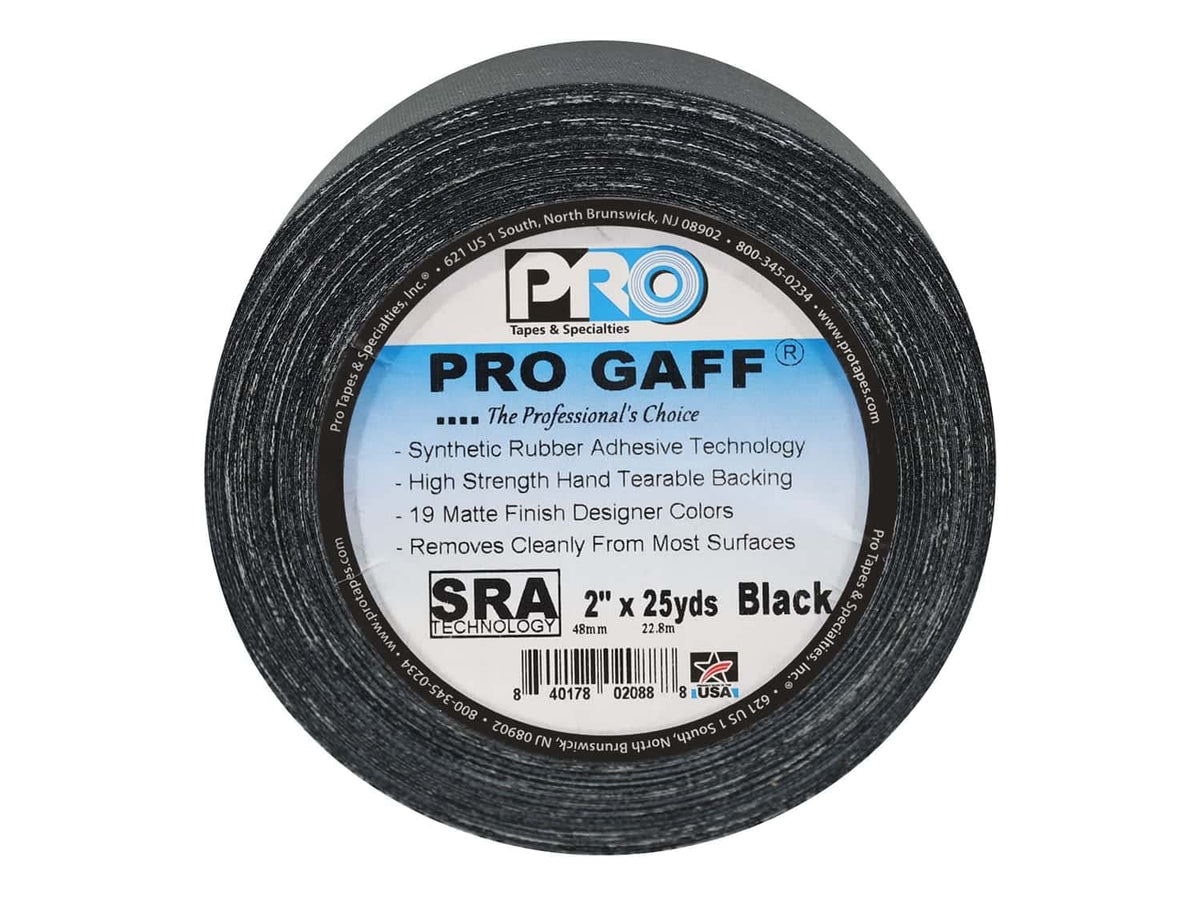 Cinta Gaffer ProGaff Negro 2" x 25 yd