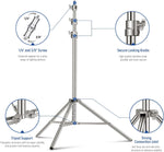 Pedestal para Lámpara Neewer de 2 mts Plateado