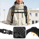 Mochila Backpack Mosiso 15-16 Negro y Naranja Plástico 4