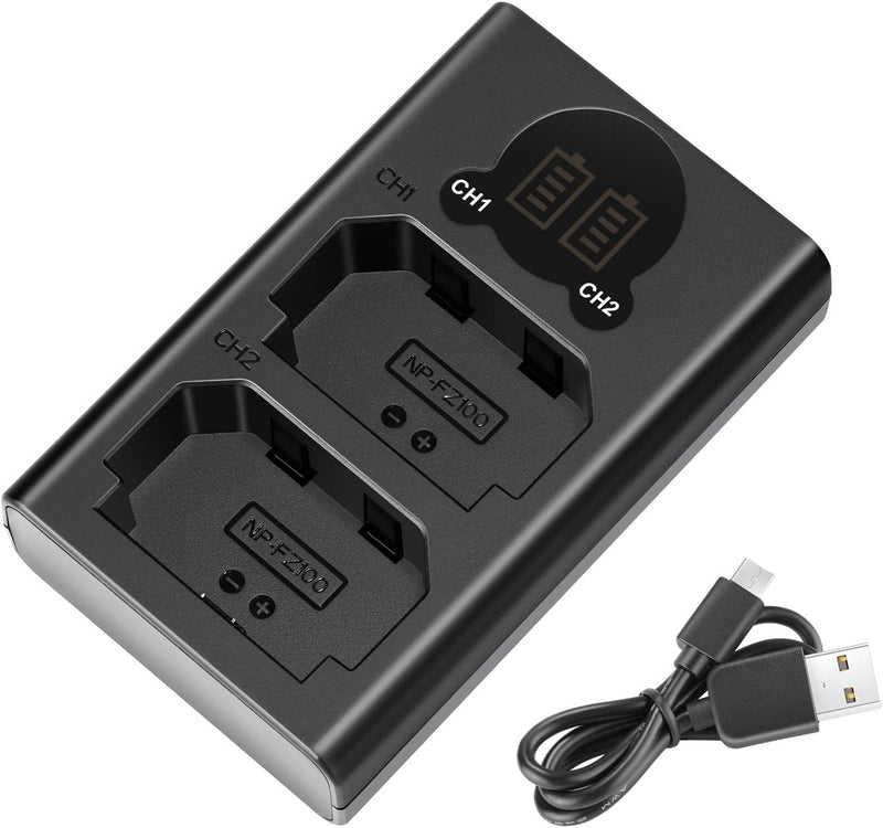 Kit de Cargador Doble y 2 baterías NP-FZ100 Neewer