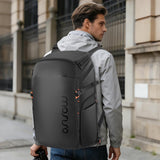 Mochila Backpack Mosiso 15-16 Negro y Naranja Plástico 6