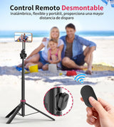 Minitripié y Selfie Stick Gahenwo 175 cms Magnético 5