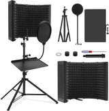 Kit Escudo Acústico de Aislamiento con Pedestal y Filtro Antipop Zerdie 1