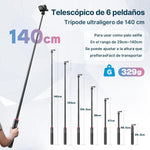 Minitripié y Selfie Stick Ulanzi Go Quick II (3113)