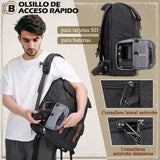 Mochila Backpack Rainsmore 15.6 Gris 4