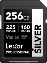 Tarjeta Lexar Profesional 256GB Silver 225 MB/s 1