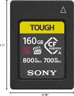 Tarjeta Sony CFexpress tipo A TOUGH de 160GB