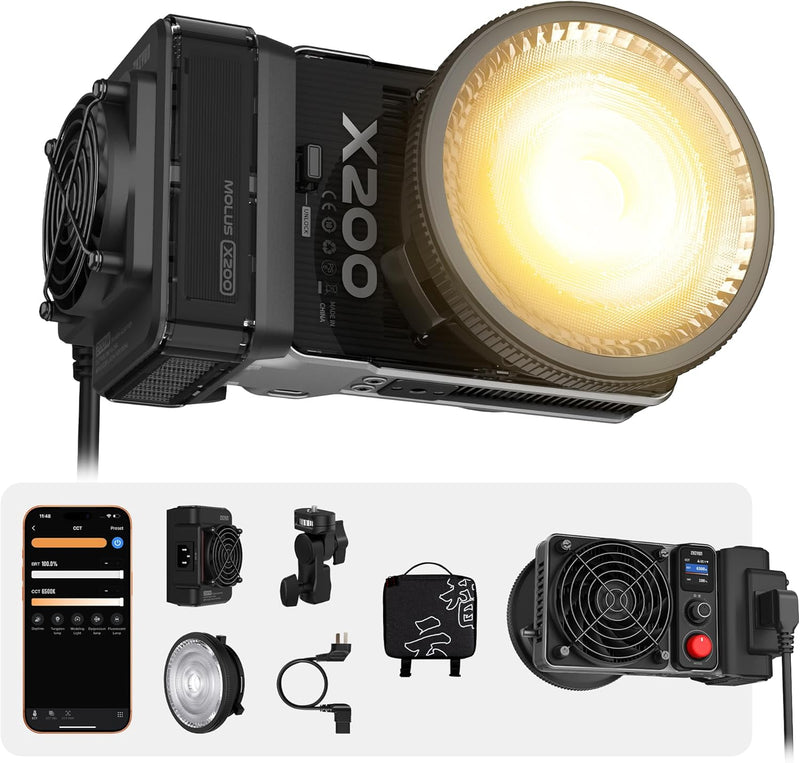 Lámpara Zhiyun Molus X200 COB Light Bi-Color
