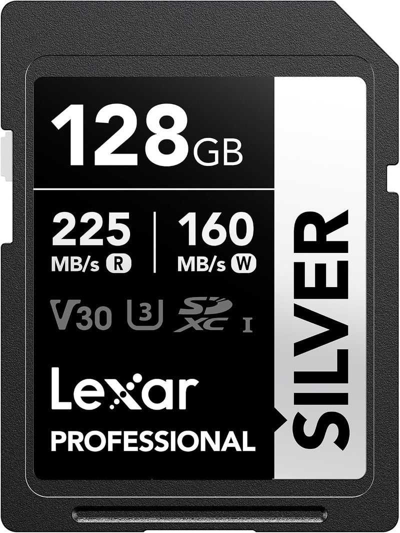 Tarjeta Lexar Profesional 128GB Silver Plus 255MB/s