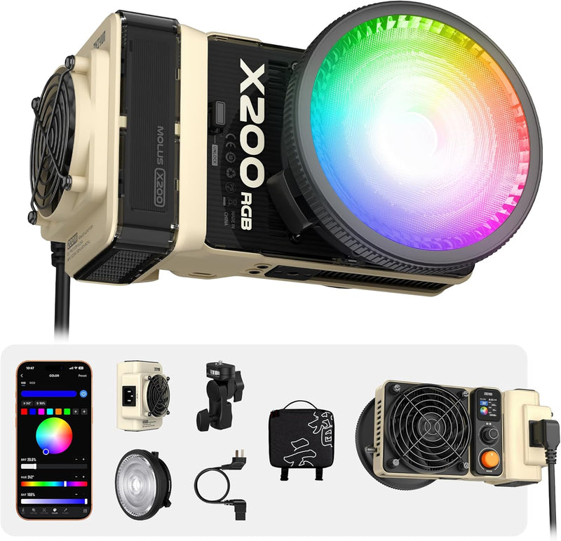 Lámpara Zhiyun Molus X200 RGB COB Light