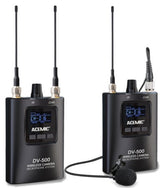 Kit Dual Lavalier Inalámbrico Acemic DV-500 1
