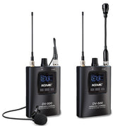 Kit Dual Lavalier Inalámbrico Acemic DV-500 4