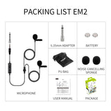 Micrófono Lavalier Dual Acemic Evo Lav.Mic EM2 3