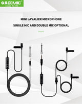 Micrófono Lavalier Dual Acemic Evo Lav.Mic EM2 4