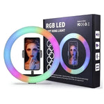 Lámpara de Anillo de 12" RGB MJ30 con Pedestal