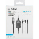 Audio Adaptador Boya BY-BCA70 Micrófonos XLR a Celulares 5