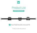 Barra Transversal con 4 Cabezas para Tripié