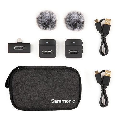 Micrófono Lavalier Dual Saramonic Blink100 B6 USB Type-C