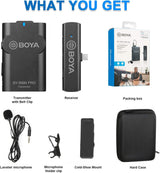 Micrófono Lavalier Boya BY-WM4 PRO-K5 Tipo-C 8