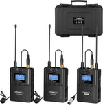 Kit Dual Lavalier inalámbrico Comica CVM-WM200(A)