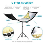 Reflector Tipo U Curvado Neewer 167x61 cms (Negro/Blanco/Oro/Plata) 2