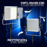 Kit de 2 lámpara Neewer LED- 660 RGB Pro II pedestales y Estuche Neewer 5