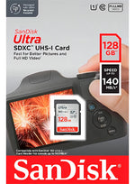 Tarjeta SanDisk Ultra SDXC de 128GB 140MB/s