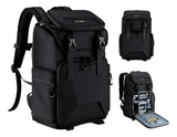 Mochila 25L K&F Concept Negro KF13.098V2 con funda impermeable 1