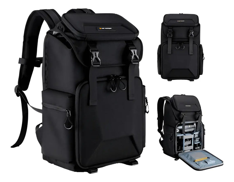Mochila 25L K&F Concept Negro KF13.098V2 con funda impermeable