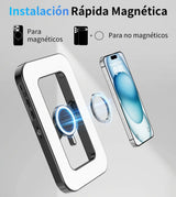 Kit VideoRig con lámpara 448 RGB Led Magnético con Minitripié 2