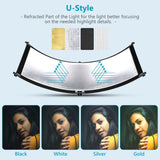 Reflector Tipo U Curvado Neewer 167x61 cms (Negro/Blanco/Oro/Plata) 8