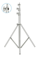 Pedestal para lámpara Neewer 3 mts plateado Heavy Duty