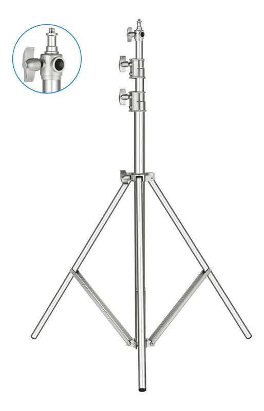 Pedestal para lámpara Neewer 3 mts plateado Heavy Duty