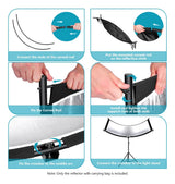 Reflector Tipo U Curvado Neewer 167x61 cms (Negro/Blanco/Oro/Plata) 4