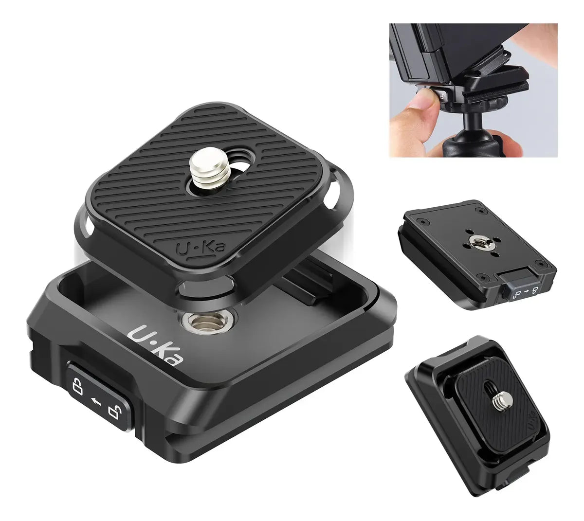 Placa Quick Release Ulanzi UKA01 para cámaras