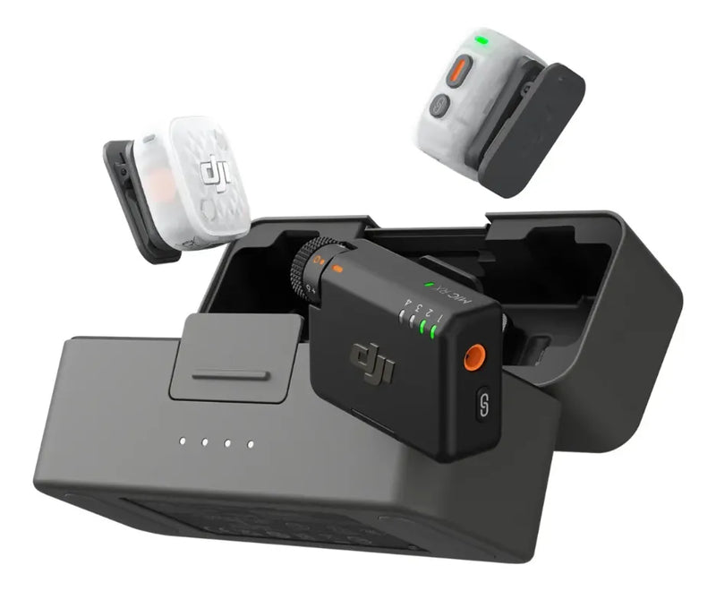 Micrófono Dual Lavalier DJI Mic Mini 2s (2 TX + 1 Mobile RX+ Charging Case)