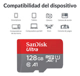 Tarjeta SanDisk Ultra microSDHC de 128GB 140MB/s 5