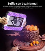 Kit VideoRig con lámpara 448 RGB Led Magnético con Minitripié 6