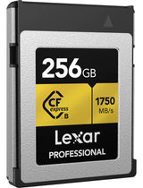 Tarjeta Cfexpress Typo B Lexar Profesional Serie Oro de 256GB 1750MBs 2