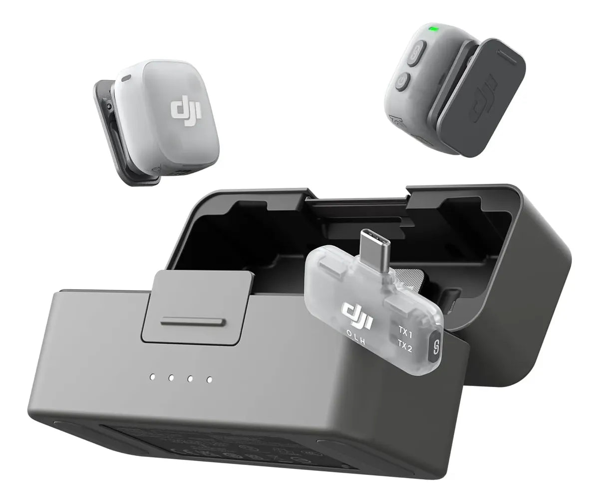 Micrófono Dual Lavalier DJI Mic Mini 2 (2 TX + 1 Mobile RX+ Charging Case)