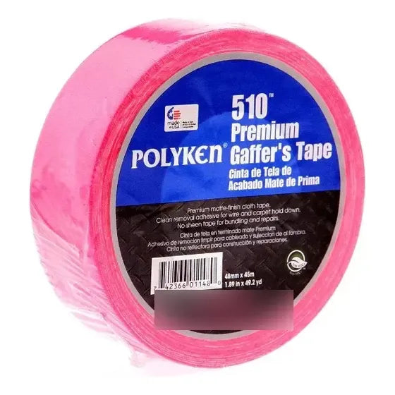Cinta Gaffer Polyken Rosa Flourescente de 2"x 55" yds.