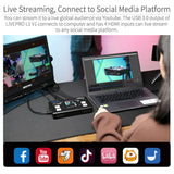 Switcher para Streaming FeelWorld LIVEPRO L1 V1 5