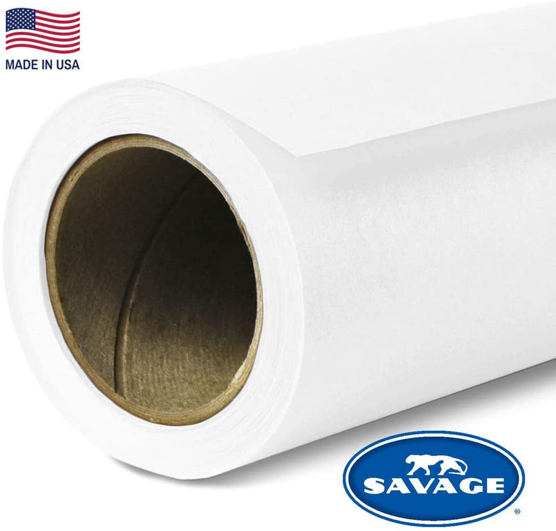 Fondo de Papel Savage Super Blanco 1.35 mtsx11 mts