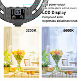 Lámpara de Anillo Doble RGB GVM Ring-18 6