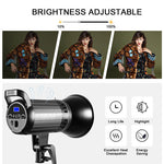 Lámpara Fresnel GVM G100W Bi-Color Led con Softbox Lantern