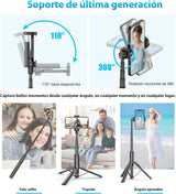 Minitripié y Selfie Stick Gahenwo 153 cms 5