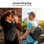 Mochila de Hombro K&F Concept Sling 10L 2 en 1 Impermeable